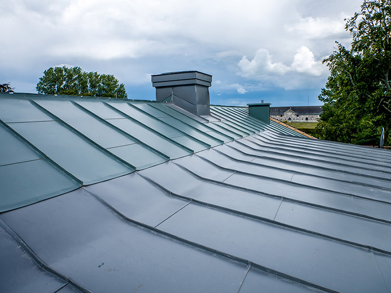 4. Lagga Bandtackt plat Dubbelfalsat Plattak trangsund huddinge