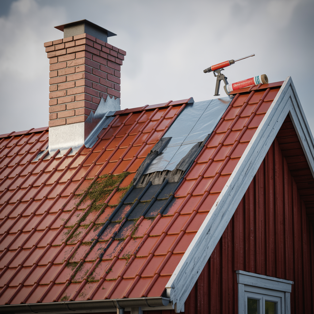 lackage vid skorstensbeslag felsok och tata ratt