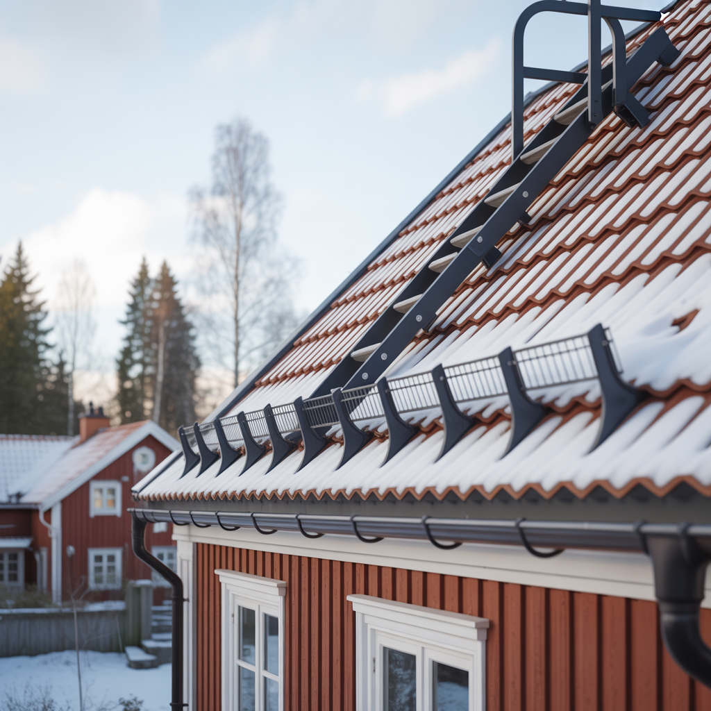 snorasskydd pa villatak regler montering och kostnad